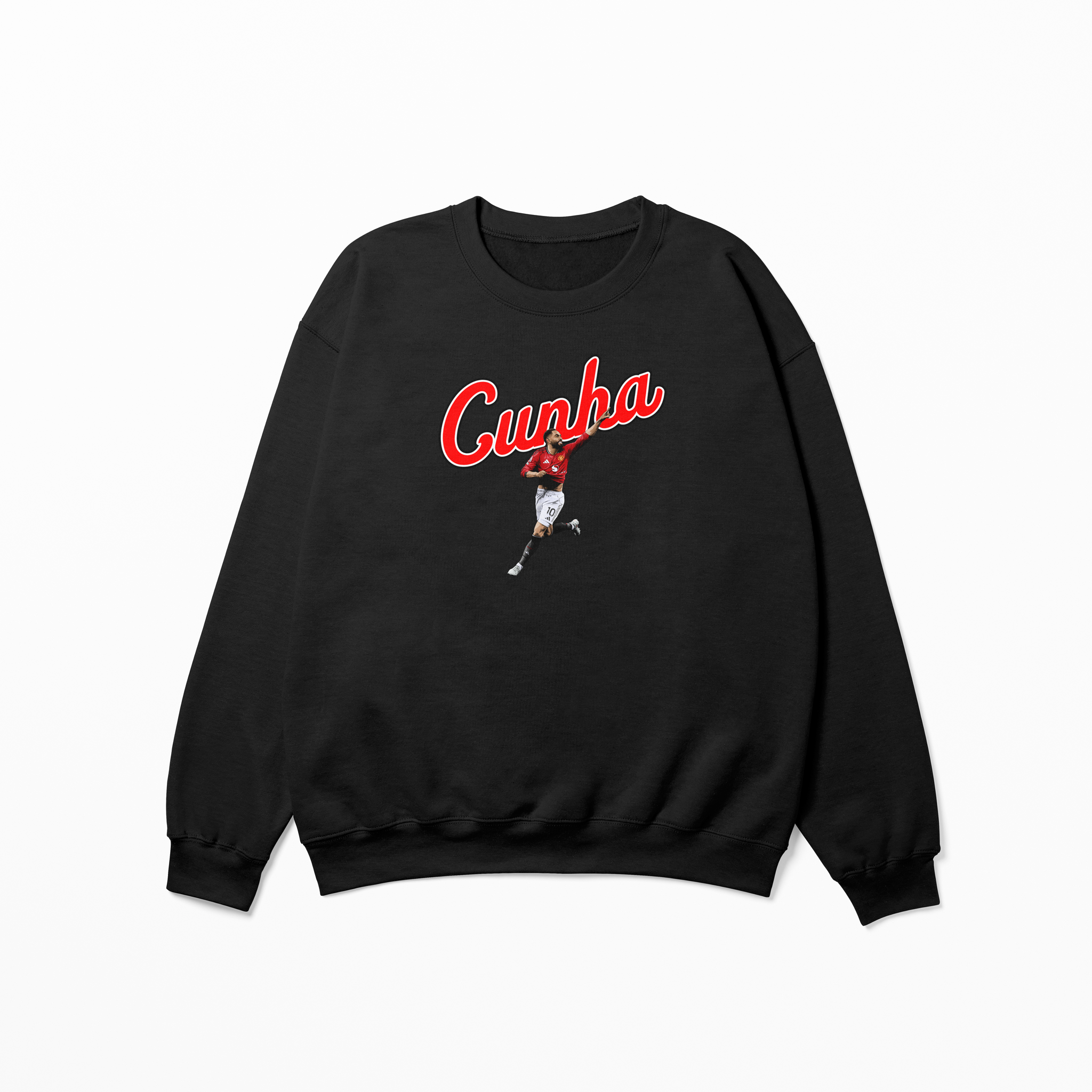 Cunha Graphic Adult Sweatshirt | Manchester United Football Sweatshirt