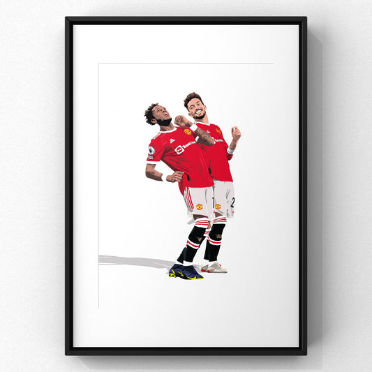 Fred and Alex Telles vs Crystal Palace Print