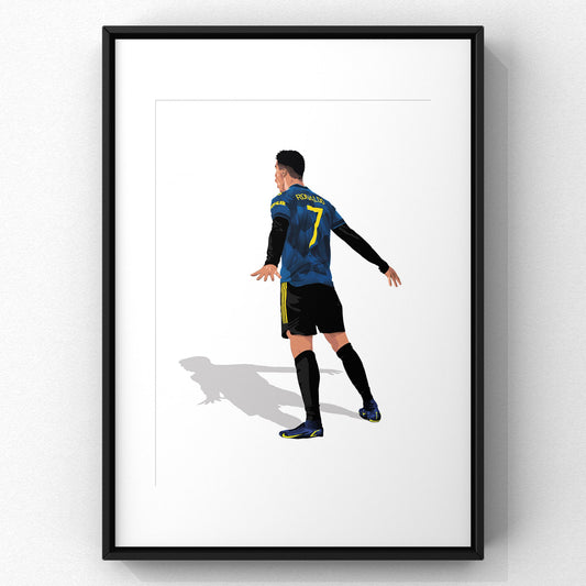 Cristiano Ronaldo vs Villarreal Print