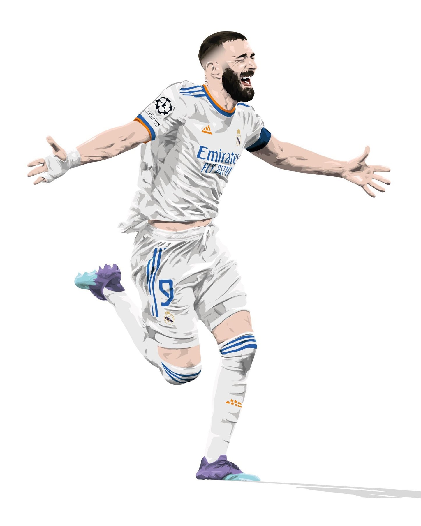 Karim Benzema Champions League Print