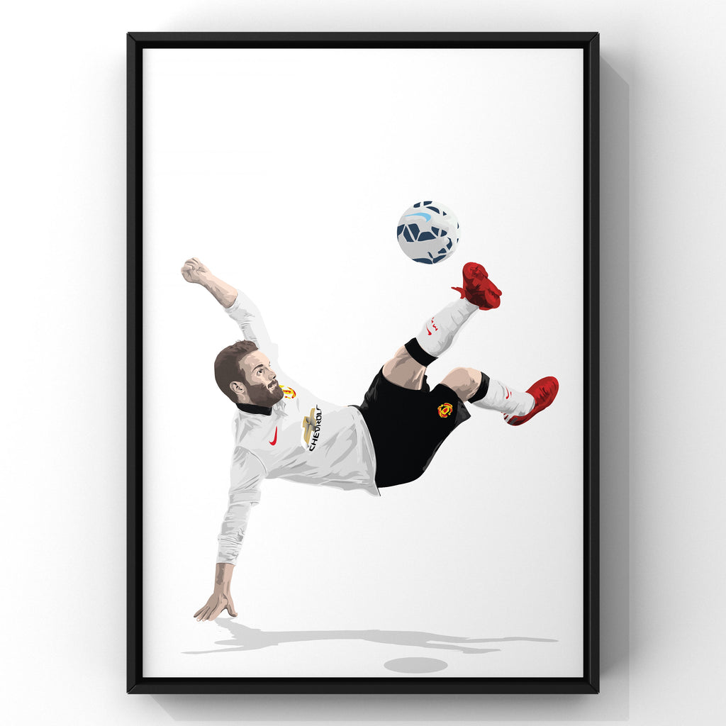 Juan Mata print by Haz Does Whatever, Manchester United football art
