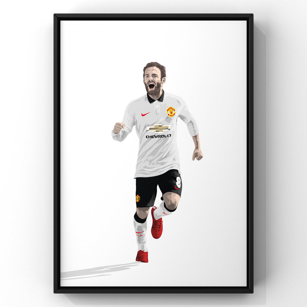 Juan Mata print by Haz Does Whatever, Manchester United football art