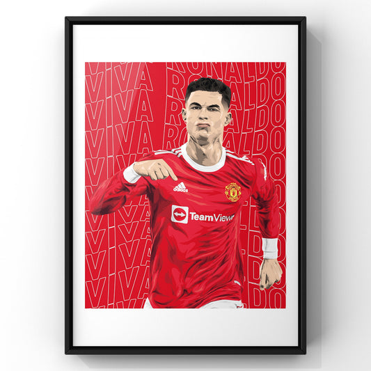 Cristiano Ronaldo VIVA RONALDO Print