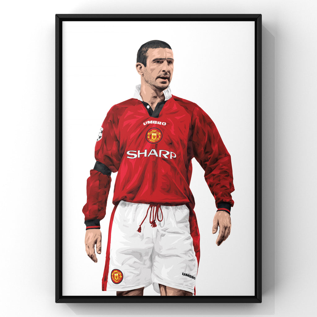 Eric Cantona print by Haz Does Whatever, Manchester United football art